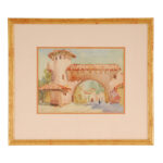 Spanish Village Watercolor by Frances Keffer