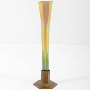 Art Glass Vase in Aurene Tapered Shape