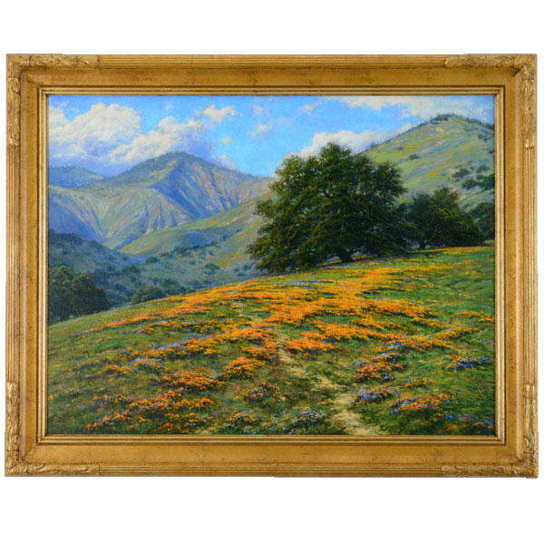 Grass Mountain Poppies, oil on canvas