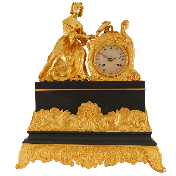 French Figural Mantel Clock, circa 1815