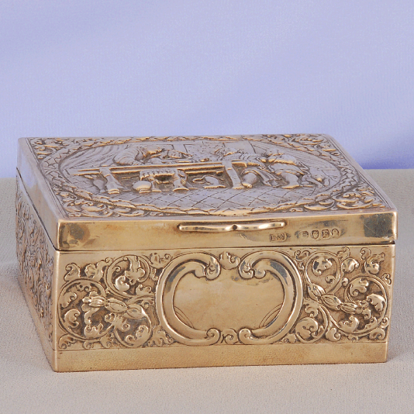 George III Sterling Repousse Box by Fairdruther, c. 1801