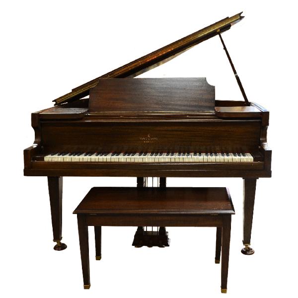 Walnut Baby Grand Piano by Vose and Sons, circa 1920