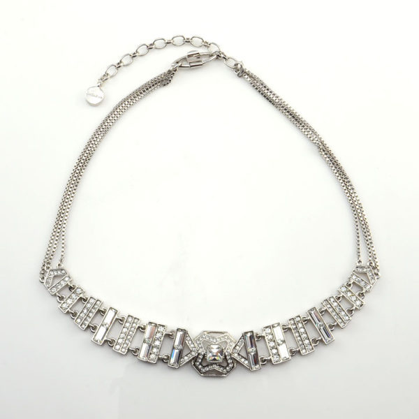 Clear Rhinestone Necklace by Givenchy