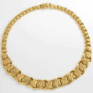 Turkish Gold Leaf Motif Necklace
