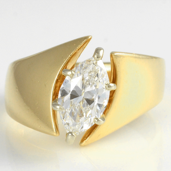 1.30 Carat Marquise Diamond Ring