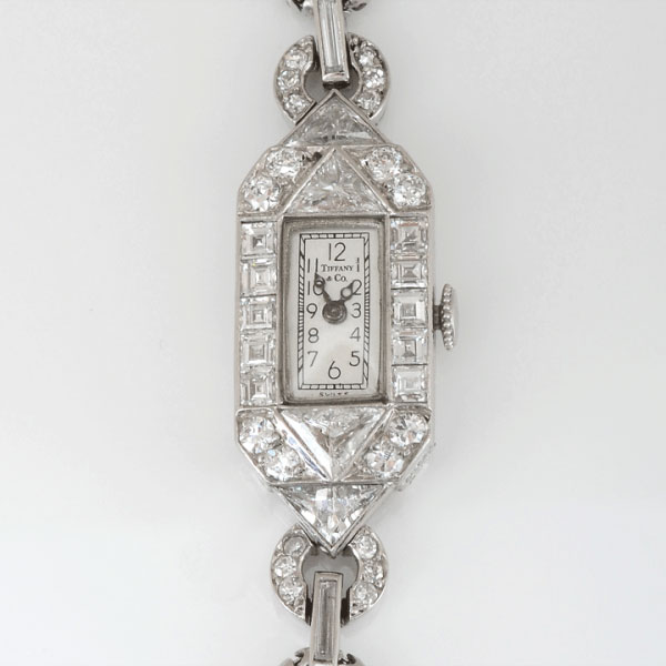 Platinum Diamond Wrist Watch by Tiffany, c. 1920