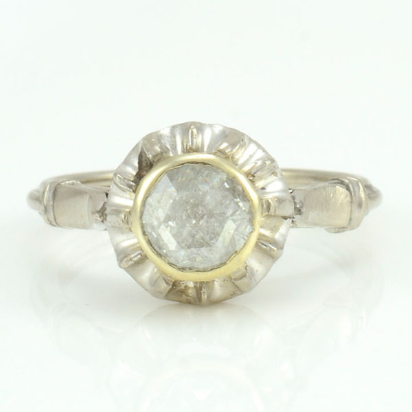0.62 Carat Rose Cut Diamond Ring, circa 1890