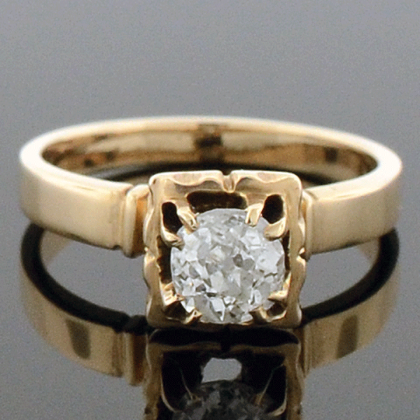 Victorian .63 Carat Diamond Engagement Ring