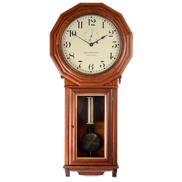 American Ball Watch Co. No.3 Regulator Wall Clock
