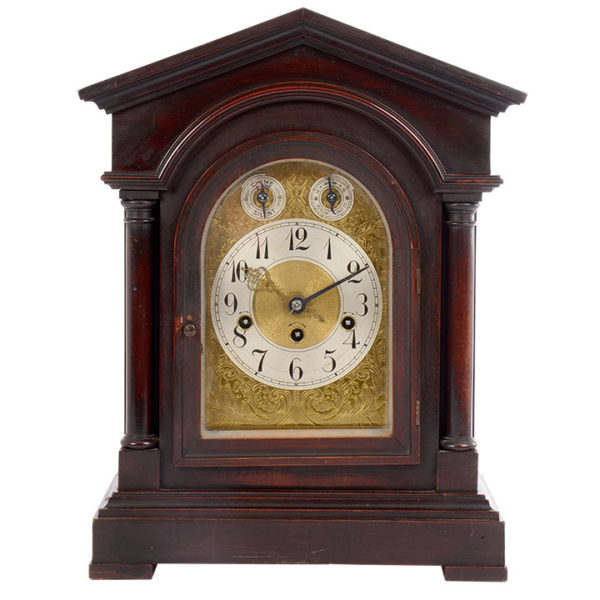 German Junghans Mahogany Mantel Clock