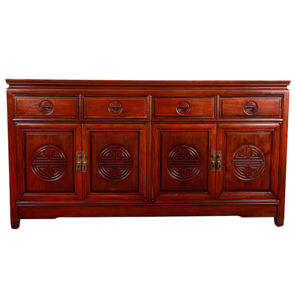 Chinese Carved Rosewood Sideboard