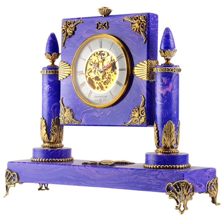 Leonid Kochergin Marbled Glass Desk Clock