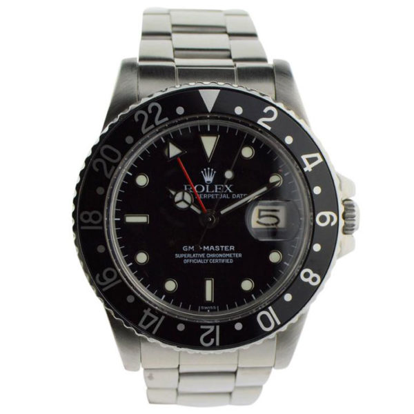 Rolex GMT Master Stainless Steel Wrist Watch