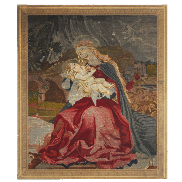 Tapestry Portraying Madonna and Child