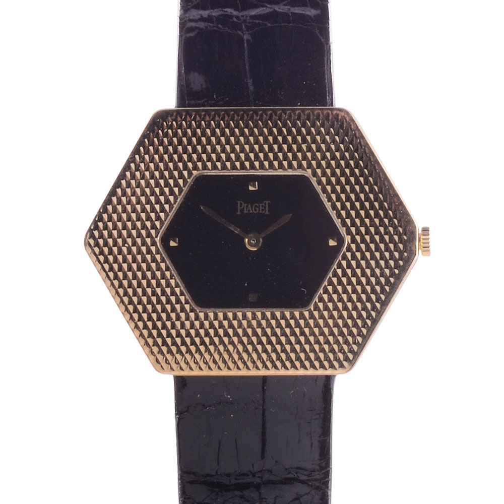 Piaget 18 Karat Gold Hexagonal Wrist Watch
