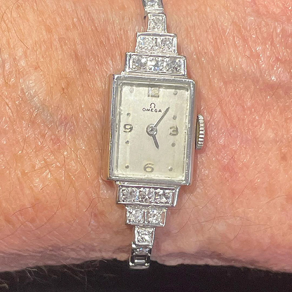 Omega Diamond Ladies Wrist Watch