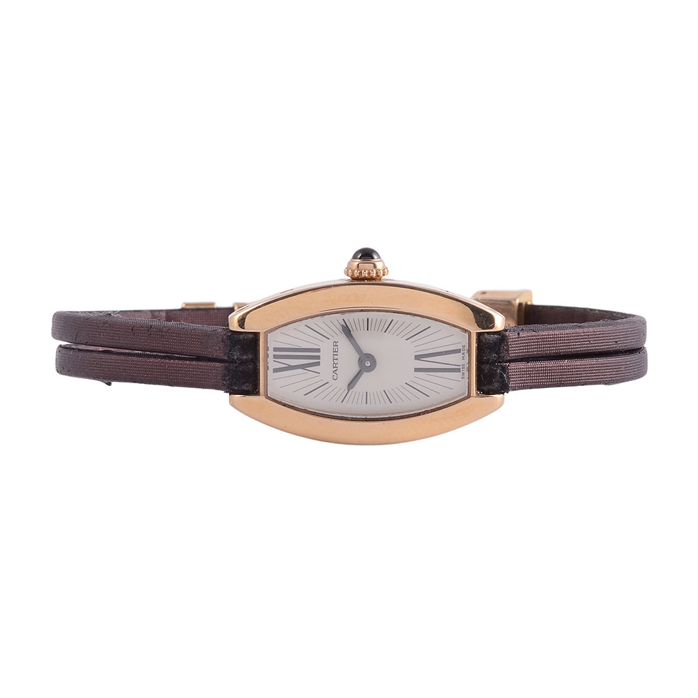 Cartier Lanieres Model 18K Rose Gold Ladies Wrist Watch