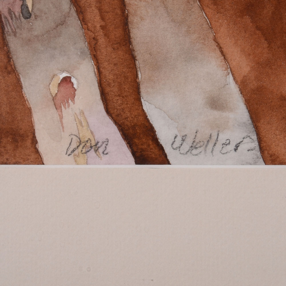 Watercolor <em>Robber’s Roost</em> by Don Weller