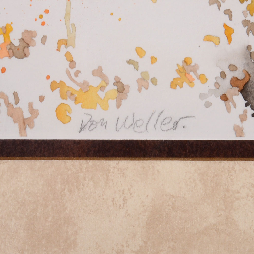 Watercolor <em>Freeze or Flee </em>by Don Weller