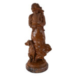 Bronze Sculpture Waiting by Vic Riesau