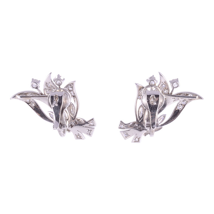 VS Diamond Palladium Earrings