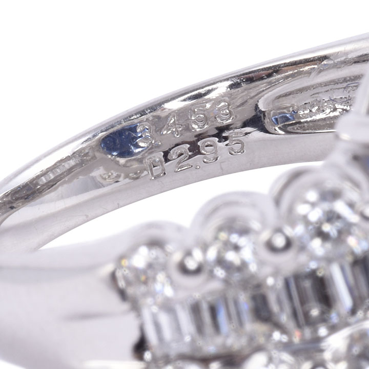 3.45 Carat Sapphire & 2.95 CTW Diamond Platinum Ring
