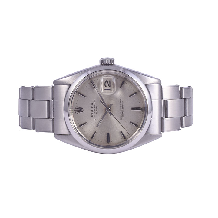 Rolex Oyster Perpetual Date Steel Unisex Wrist Watch