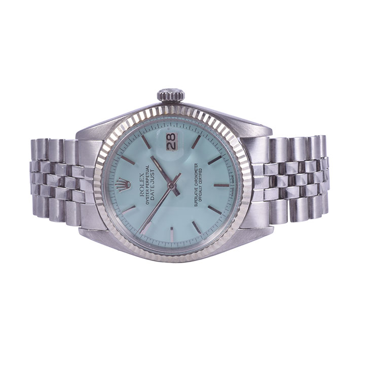 Rolex Datejust Custom Tiffany Blue Dial Steel Unisex Wrist Watch 