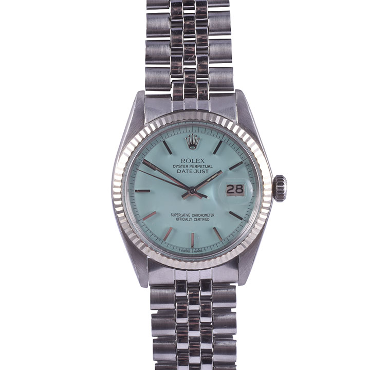 Rolex Datejust Custom Tiffany Blue Dial Steel Unisex Wrist Watch