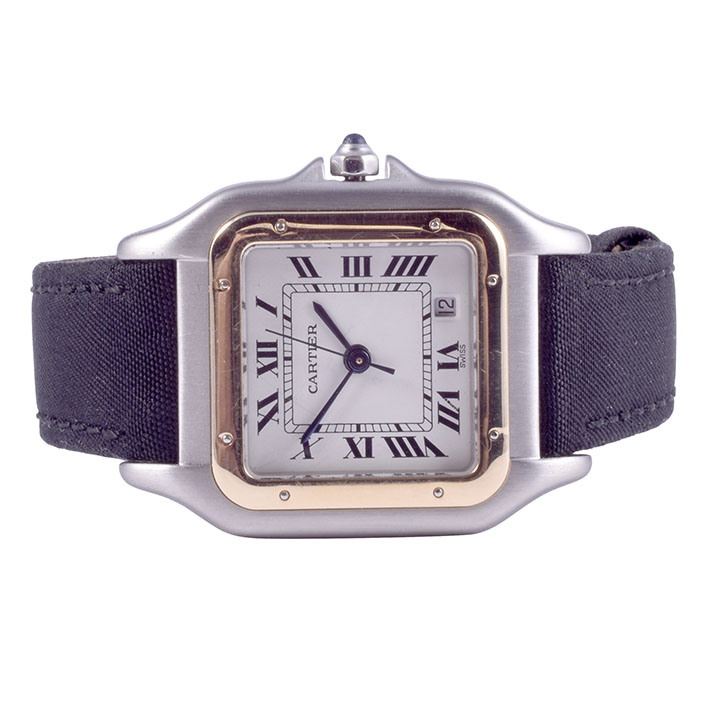 Cartier Panther Unisex 18K & Steel Quartz Wrist Watch