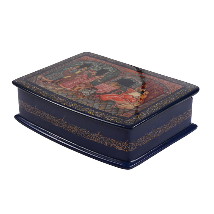Nobles Bearing Gifts Russian Lacquer Box