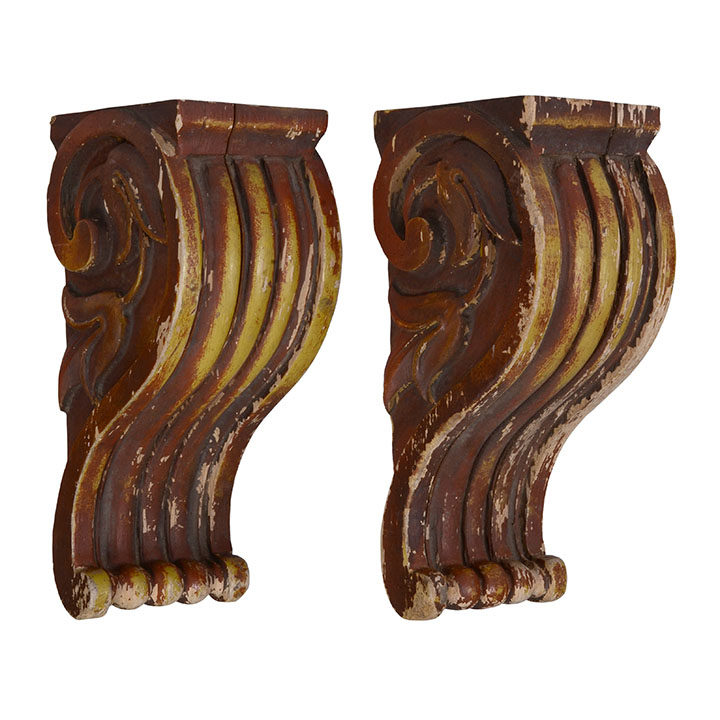 Pair of Carved Corbels