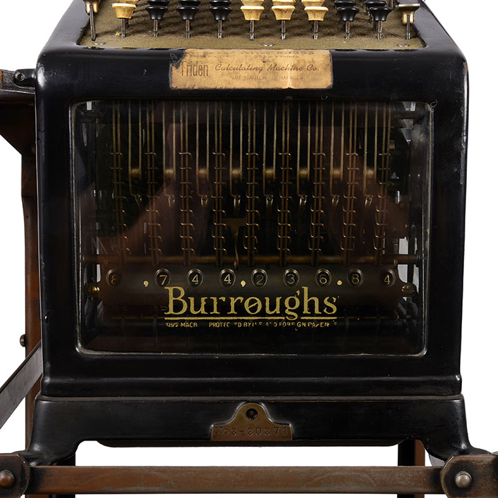 Burroughs Adding Machine on Stand