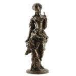 Bronze Sculpture Woman with Cupid