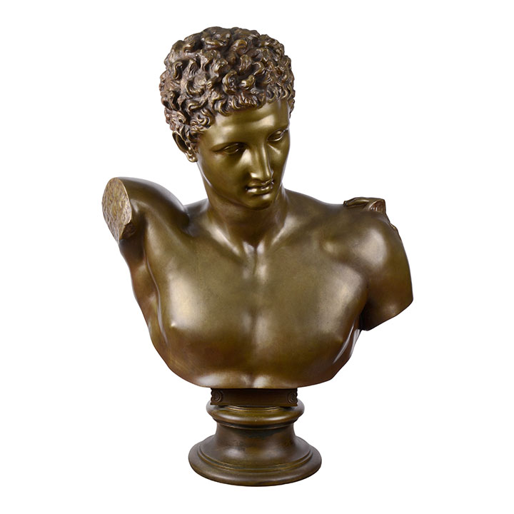 Hermes bronze sculpture