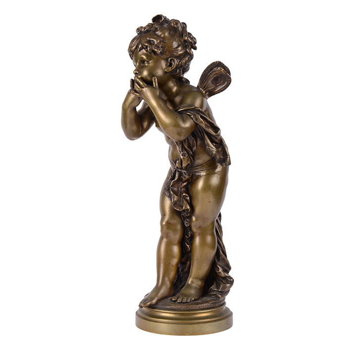 Fairy Blowing Kisses Unsigned Bronze Sculpture