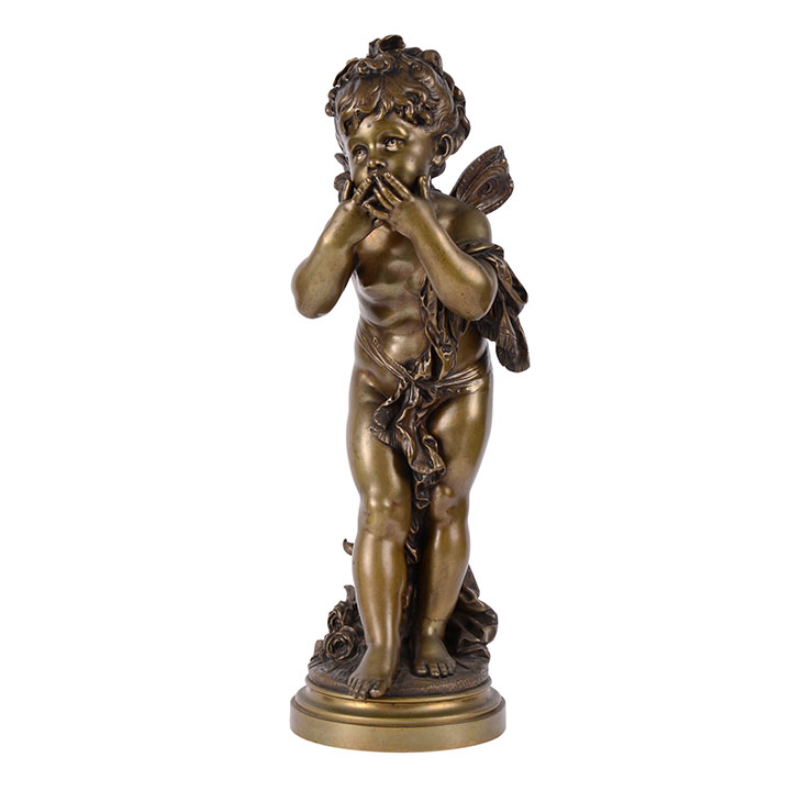 Fairy Blowing Kisses Unsigned Bronze Sculpture