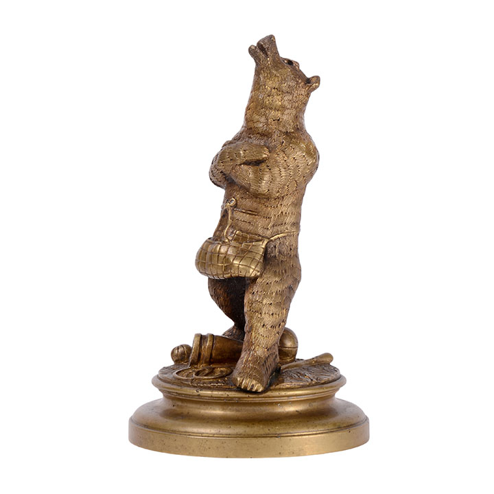 Trick Circus Bear Bronze Sculpture