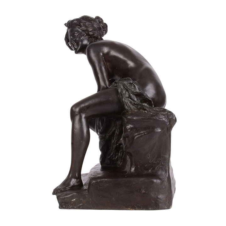 Antonio Ugo The Bather Bronze Sculpture