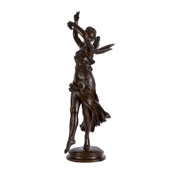 Eugene Delaplanche Dancer Bronze Sculpture