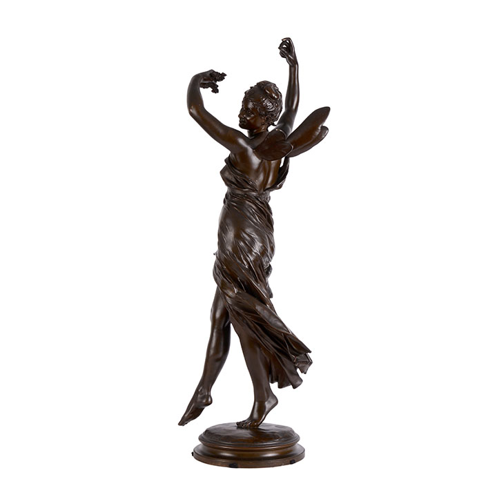Eugene Delaplanche Dancer Bronze Sculpture