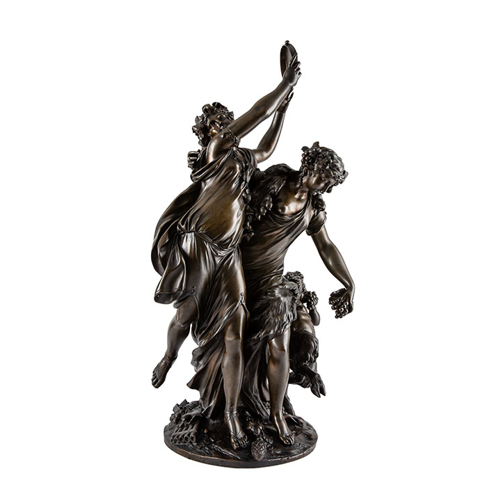 Reveling Maidens with Satyr Bronze