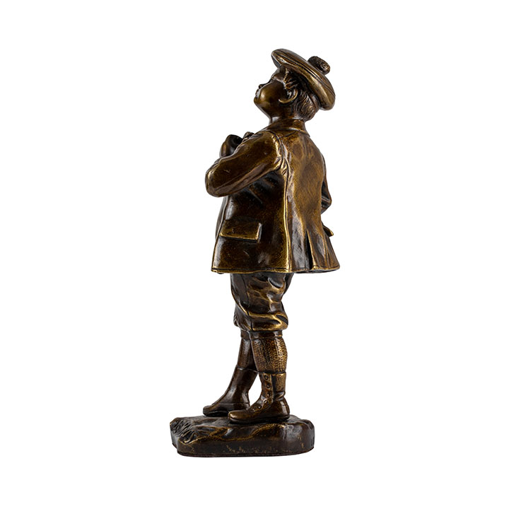 Picciole Je M’En Fous Bronze Boy with Foundry Coin Mark