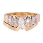 1.0 CTW Marquise Diamond Bridal Set