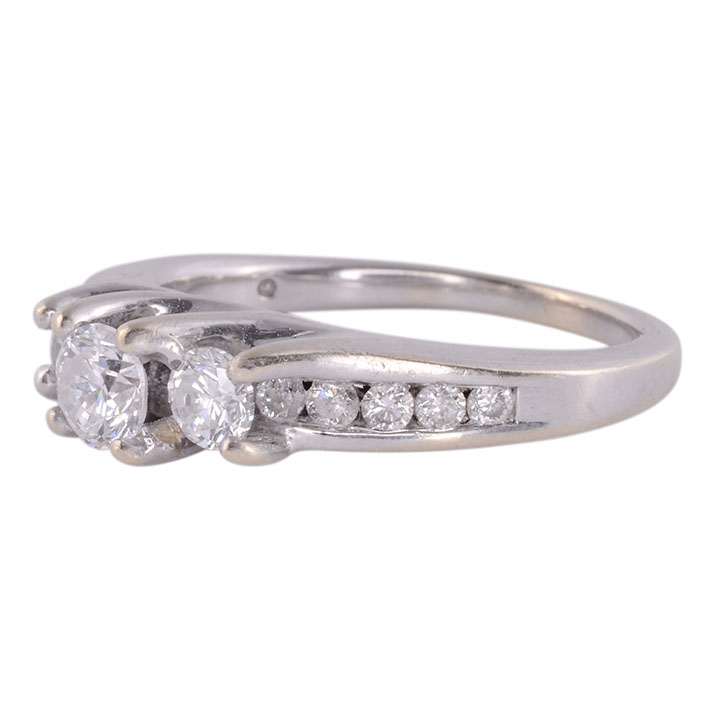.75 CTW Diamond White Gold Engagement Ring