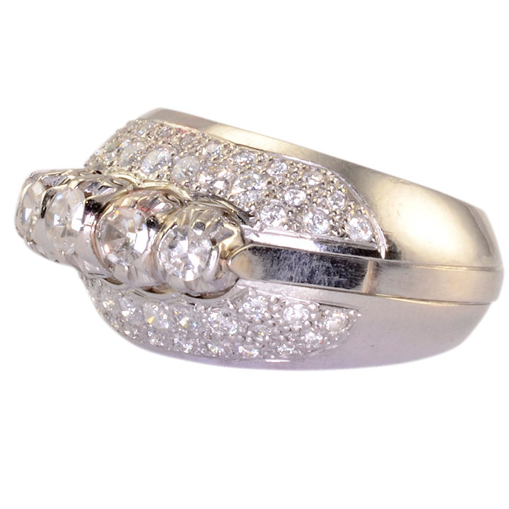 1.95 CTW Diamond Platinum Ring