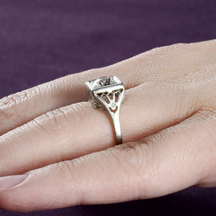 Edwardian 1.25 Carat Diamond Ring