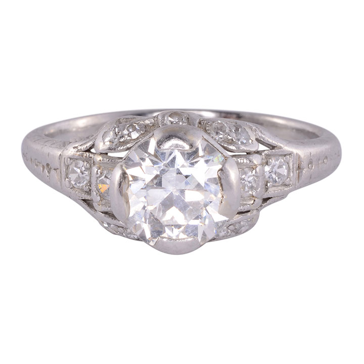 Edwardian 1.30 Carat Diamond Engagement Ring