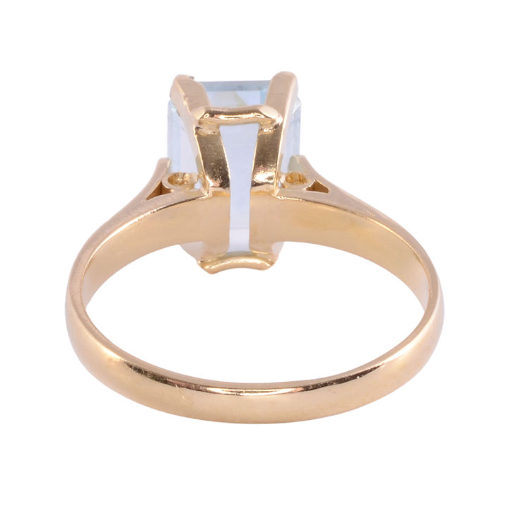 Aquamarine 18K Gold Ring