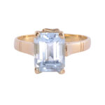 aquamarine 18K ring